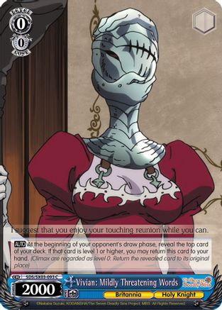 Vivian: Mildly Threatening Words (SDS/SX03-093 C) - The Seven Deadly Sins