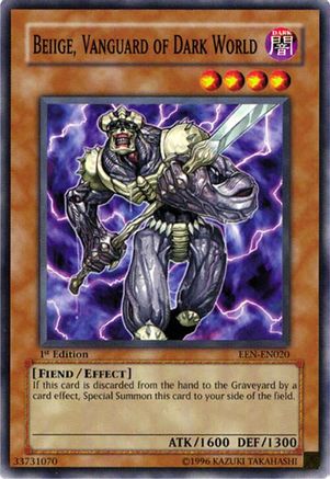 Beiige, Vanguard of Dark World (EEN-EN020) - Elemental Energy 1st Edition