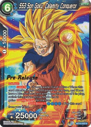 SS3 Son Goku, Calamity Conqueror (BT14-035) - Cross Spirits PreRelease Cards