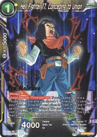 Hell Fighter 17, Conceding to Union (BT14-110) - Cross Spirits PreRelease Cards