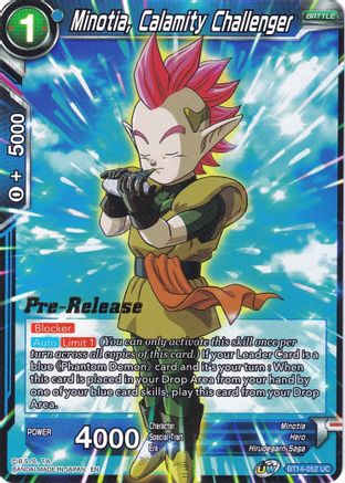 Minotia, Calamity Challenger (BT14-052) - Cross Spirits PreRelease Cards