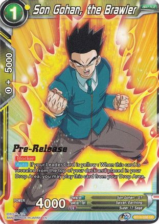Son Gohan, the Brawler (BT14-098) - Cross Spirits PreRelease Cards