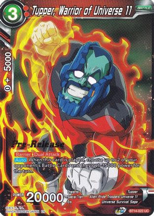 Tupper, Warrior of Universe 11 (BT14-022) - Cross Spirits PreRelease Cards