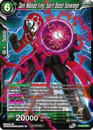 Dark Masked King, Spirit Boost Sovereign (P-321) - Tournament Promotion Cards