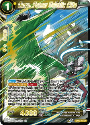Ginyu, Former Galactic Elite (EX19-17) - Special Anniversary Set 2021