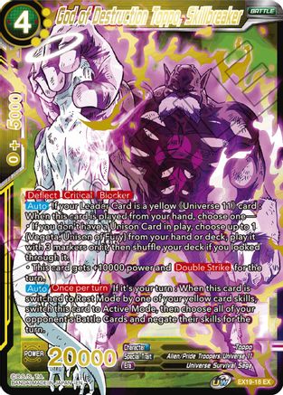 God of Destruction Toppo, Skillbreaker (EX19-18) - Special Anniversary Set 2021