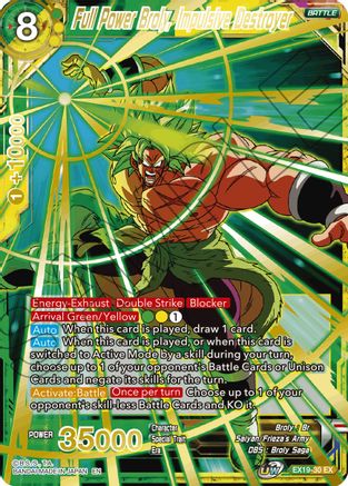 Full Power Broly, Impulsive Destroyer (EX19-30) - Special Anniversary Set 2021 Foil