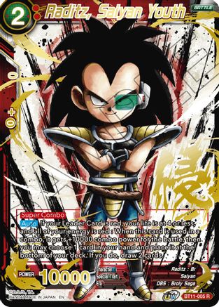 Raditz, Saiyan Youth (Alternate Art) (BT11-005) - Special Anniversary Set 2021 Foil