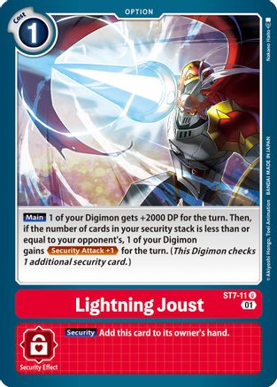 Lightning Joust (ST7-11) - Starter Deck 07: Gallantmon
