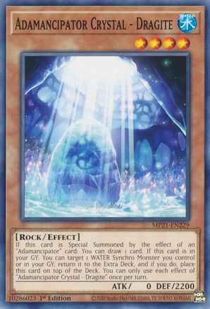 Adamancipator Crystal - Dragite (MP21-EN229) - 2021 Tin of Ancient Battles 1st Edition