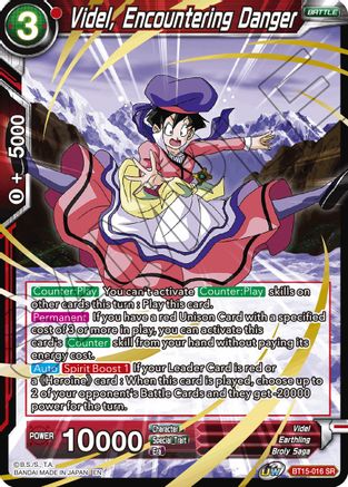 Videl, Encountering Danger (BT15-016) - Saiyan Showdown Foil
