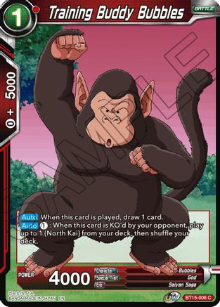 Training Buddy Bubbles (BT15-006) - Saiyan Showdown