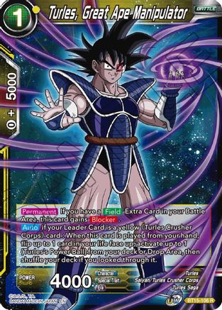 Turles, Great Ape Manipulator (BT15-106) - Saiyan Showdown Foil