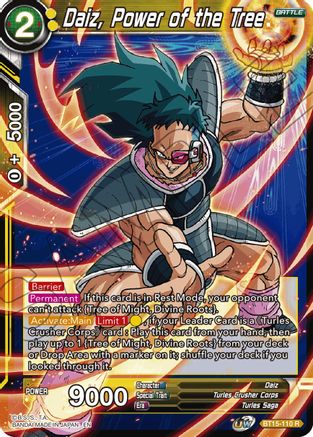 Daiz, Power of the Tree (BT15-110) - Saiyan Showdown