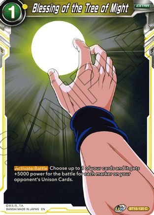 Blessing of the Tree of Might (BT15-120) - Saiyan Showdown Foil