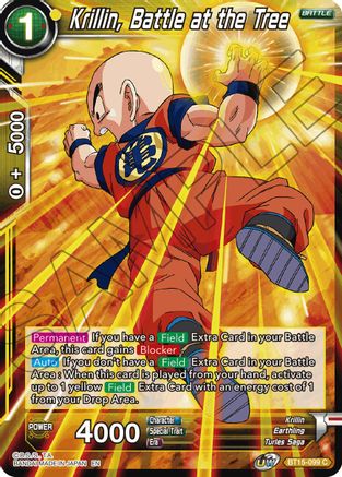 Krillin, Battle at the Tree (BT15-099) - Saiyan Showdown Foil
