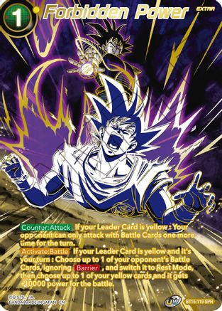 Forbidden Power (SPR) (BT15-119) - Saiyan Showdown Foil