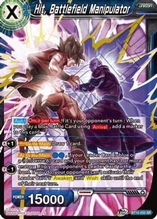 Hit, Battlefield Manipulator (BT15-033) - Saiyan Showdown Foil