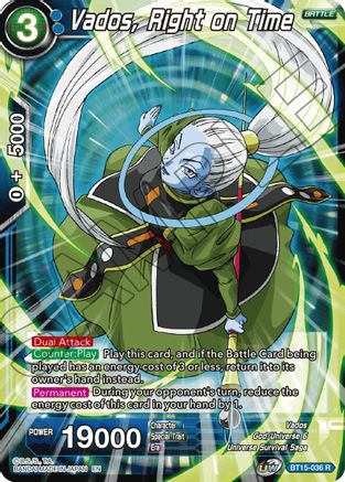 Vados, Right on Time (BT15-036) - Saiyan Showdown
