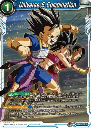 Universe 6 Combination (BT15-059) - Saiyan Showdown Foil