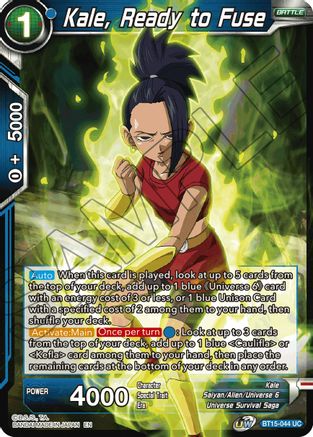 Kale, Ready to Fuse (BT15-044) - Saiyan Showdown