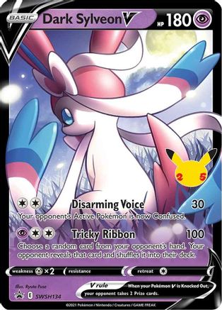 Dark Sylveon V SWSH134 - Holofoil SWSH Sword & Shield Promo Cards - Promo