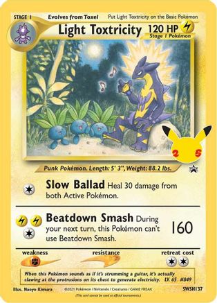 Light Toxtricity SWSH137 - Holofoil SWSH Sword & Shield Promo Cards - Promo