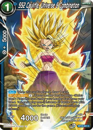 SS2 Caulifla, Universe 6 Combination (BT15-041) - Saiyan Showdown