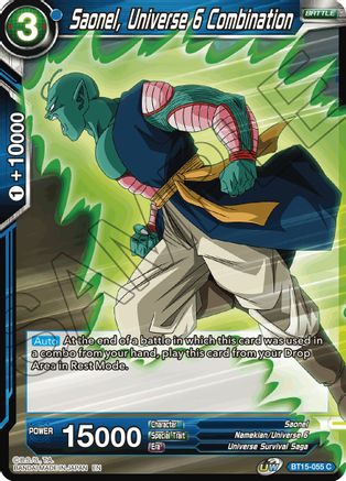Saonel, Universe 6 Combination (BT15-055) - Saiyan Showdown