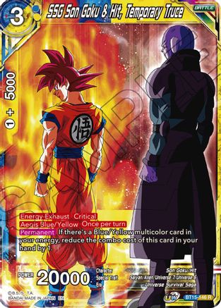 SSG Son Goku & Hit, Temporary Truce (BT15-146) - Saiyan Showdown Foil