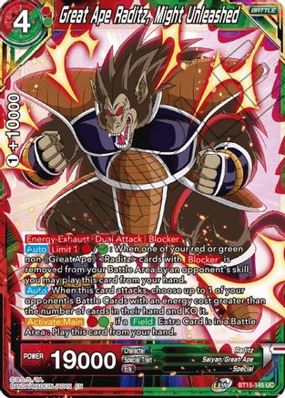 Great Ape Raditz, Might Unleashed (BT15-145) - Saiyan Showdown
