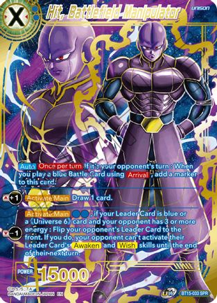 Hit, Battlefield Manipulator (SPR) (BT15-033) - Saiyan Showdown Foil