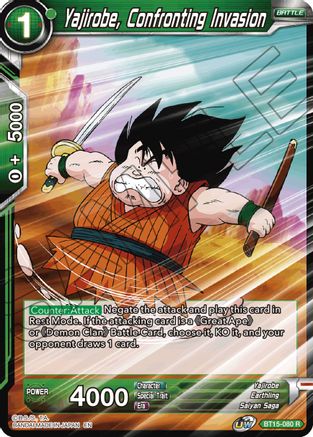 Yajirobe, Confronting Invasion (BT15-080) - Saiyan Showdown Foil