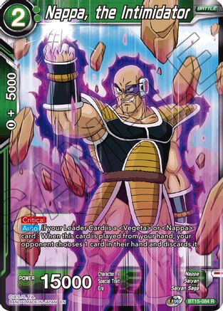 Nappa, the Intimidator (BT15-084) - Saiyan Showdown Foil