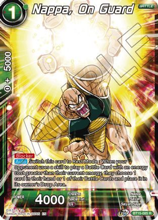 Nappa, on Guard (BT15-085) - Saiyan Showdown Foil