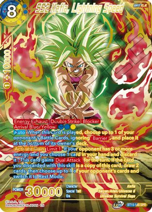 SS2 Kefla, Lightning Speed (SPR) (BT15-148) - Saiyan Showdown Foil