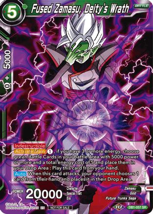 Fused Zamasu, Deity's Wrath (DB1-057) - Tournament Promotion Cards