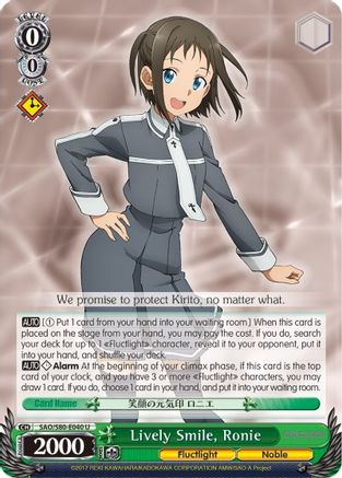 Lively Smile, Ronie (SAO/S80-E040 U) - Sword Art Online -Alicization- Vol.2