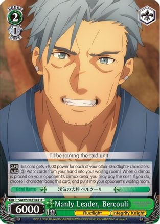 Manly Leader, Bercouli (SAO/S80-E044 U) - Sword Art Online -Alicization- Vol.2