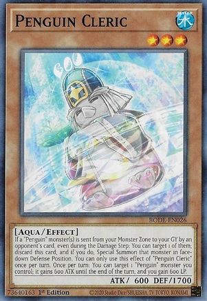 Penguin Cleric (BODE-EN026) - Burst of Destiny 1st Edition