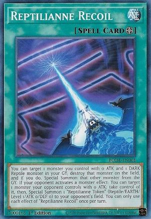 Reptilianne Recoil (BODE-EN061) - Burst of Destiny 1st Edition