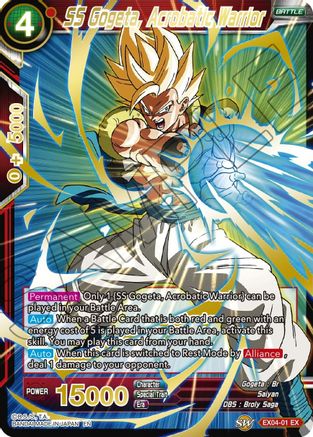 SS Gogeta, Acrobatic Warrior (Gold Stamped) (EX04-01) - Mythic Booster Foil