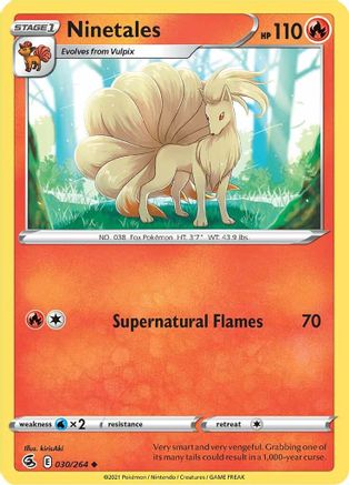 Ninetales (30) 030/264 SWSH08 Fusion Strike - Uncommon