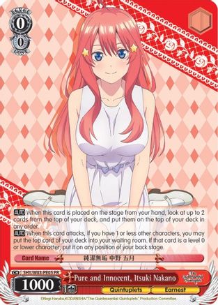Pure and Innocent, Itsuki Nakano (5HY/W83-PE05 PR) - The Quintessential Quintuplets