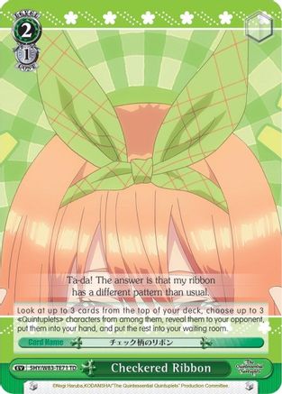 Checkered Ribbon (5HY/W83-TE71 TD) - The Quintessential Quintuplets