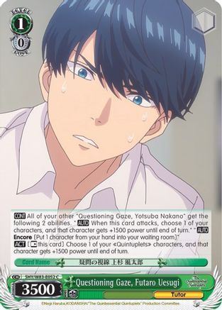 Questioning Gaze, Futaro Uesugi (5HY/W83-E052 C) - The Quintessential Quintuplets