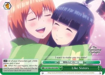 Like Sisters (RRR) (5HY/W83-E061R RRR) - The Quintessential Quintuplets