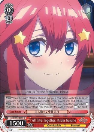 All Five Together, Itsuki Nakano (5HY/W83-E090 C) - The Quintessential Quintuplets