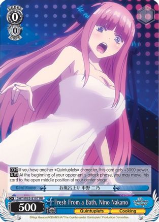 Fresh From a Bath, Nino Nakano (5HY/W83-E107 RR) - The Quintessential Quintuplets