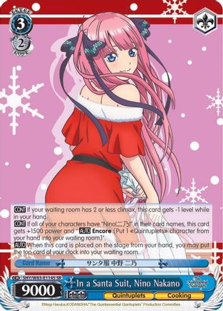 In a Santa Suit, Nino Nakano (SR) (5HY/W83-E114S SR) - The Quintessential Quintuplets